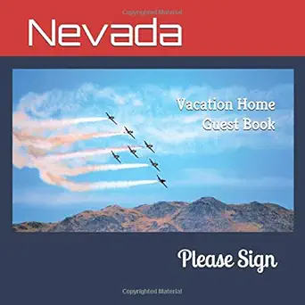 nevada vacation home guest book 210 pages nevada reno air races large print guest book for vacation homes