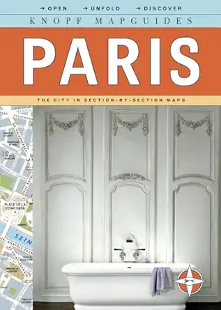 knopf mapguides paris the city in section by section maps 1st edition knopf guides 0307263886, 978-0307263889