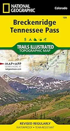 breckenridge tennessee pass map 1st edition national geographic maps trails illustrated 1566953227,