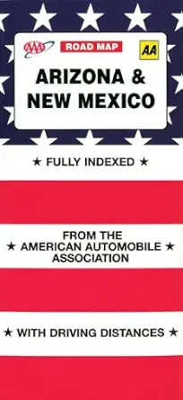 aaa map arizona new mexico 1st edition american automobile association 0749541474, 978-0749541477