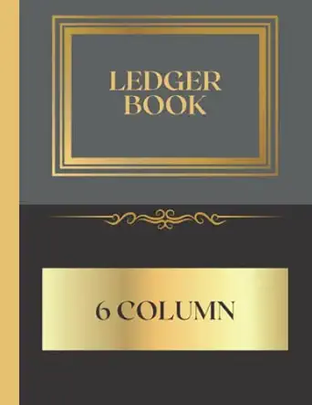 6 column ledger book accounting ledger book ledger book for small business 150 pages for business and