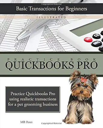 quickbooks pro practice book 1st edition m b perez 1522709053, 978-1522709053