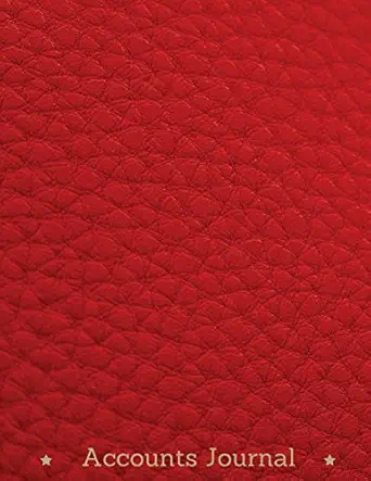 accounts journal general journal classic red paper cover accounting general journal entries notebook with