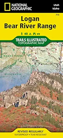logan bear river range map 1st edition national geographic maps trails illustrated 1566956498, 978-1566956499