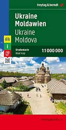 ukraine moldova road map 1 1 000 000 1st edition freytag berndt 3707907511, 978-3707907513