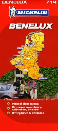 michelin map benelux 714 1st edition michelin 2067122983, 978-2067122987
