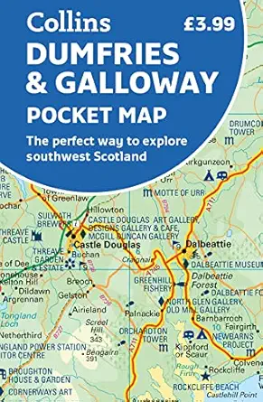 dumfries and galloway pocket map the perfect way to explore southwest scotland 1st edition collins maps