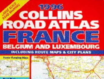 collins road atlas france belgium and luxembourg 1996 1st edition donald ralston 0004482573,