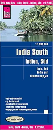 india south travel map 1 1 200 000 1st edition reise know how 3831773599, 978-3831773596