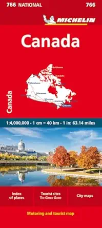 canada map 766 1st edition michelin 2067259679, 978-2067259676