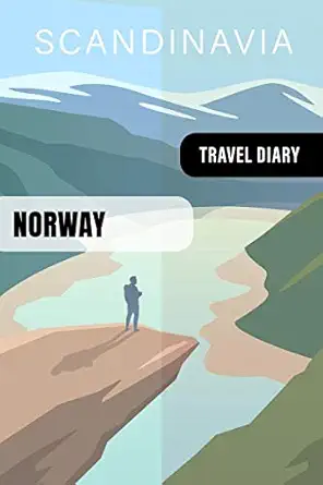 norway travel diary guided journal log book to write fill in 52 famous traveling quotes daily agenda time