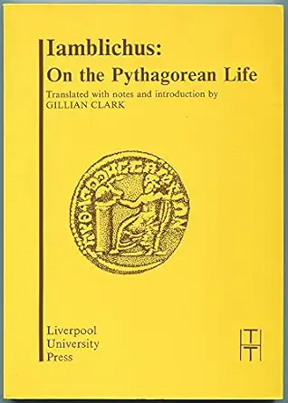 iamblichus on the pythagorean life 1st edition gillian clark 0853233268, 978-0853233268