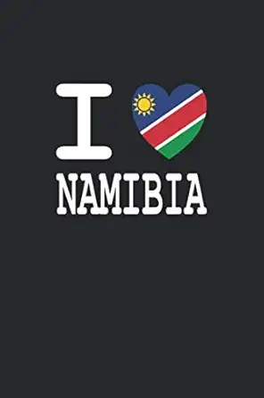 notebook love 120 lined pages 6x9 i love namibia journal diary journaling notes lists drawings sketches