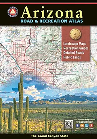arizona road and recreation atlas 2021 1st edition benchmark maps 1734315040, 978-1734315042