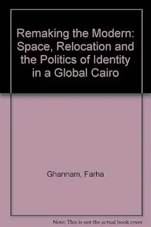remaking the modern space relocation and the politics of identity in a global cairo 1st edition farha ghannam
