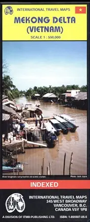 mekong delta map 1st edition jack joyce 1895907055, 978-1895907056