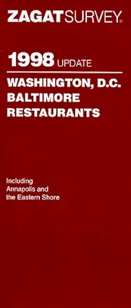 washington dc/baltimore restaurants 1st edition zagatsurvey 1570061092, 978-1570061097