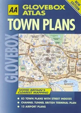 aa glovebox atlas town plans 1st edition aa publishing 0749524014, 978-0749524012