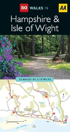 50 walks in hampshire and isle of wright 1st edition aa publishing 0749560533, 978-0749560539