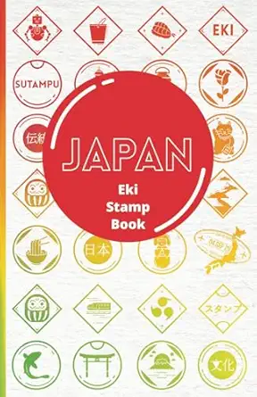 eki stamp book japan japanese souvenir stamps 1st edition lee hollidays 0645945757, 978-0645945751