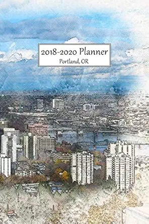 2018 2020 planner portland or 3 year monthly 2018 20 organizer includes yearly and address pages with
