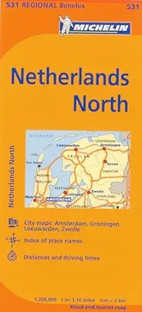 michelin netherlands north map 531 1st edition michelin 2067175033, 978-2067175037