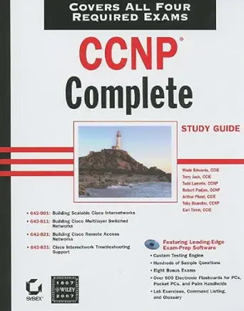 ccnp complete study guide exams 642 801 642 811 642 821 642 831 1st edition wade edwards 0470135883,