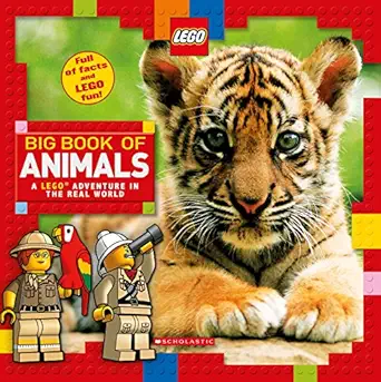 big book of animals a lego adventure in the real world 1st edition penelope arlon 1338130072, 978-1338130072