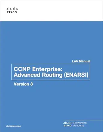 ccnp enterprise advanced routing v8 lab manual 1st edition cisco networking academy 0136870937, 978-0136870937
