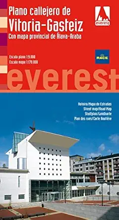 plano callejero de vitoria gasteiz con mapa provincial de a lava/araba 1st edition cartografa a everest