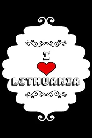 i love lithuania travel notebook with staff paper blank lined journal notebook gift travel 1st edition soka