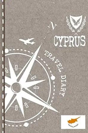 cyprus travel diary journal to write in dotted journaling notebook 6x9 ca a5 bucket list checklist + dot grid