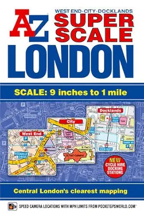 super scale london street atlas a z 1st edition geographers\\\\\\\' a z map company 184348739x, 978-1843487395