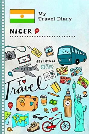 niger travel diary kids guided journey log book 6x9 record tracker book for writing sketching gratitude