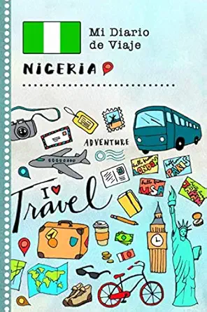 nigeria diario de viaje libro de registro de viajes guiado infantil cuaderno de recuerdos de actividades en