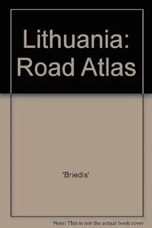 lithuania road atlas 1st edition \\\\\\\'briedis\\\\\\\' 9955408855, 978-9955408857