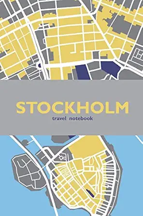 stockholm travel notebook planner journal diary with checklist itineraries journal entries and sketch and