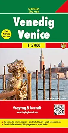 venice city map 1st edition freytag berndt 3707912671, 978-3707912678