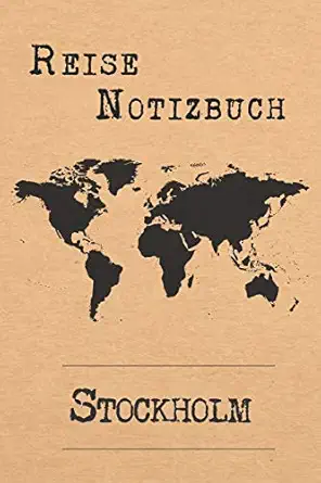 reise notizbuch stockholm 6x9 reise journal i notizbuch mit checklisten zum ausfa 1/4llen i perfektes