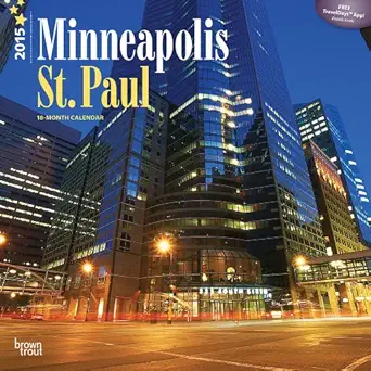 minneapolis st paul 2015 calendar 1st edition browntrout publishers 1465024611, 978-1465024619