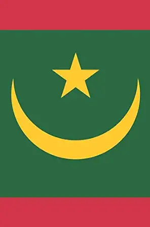 mauritania flag notebook mauritanian flag book mauritania travel journal medium college ruled journey diary