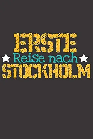 erste reise nach stockholm 6x9 punkteraster notizbuch perfektes geschenk fa 1/4r den trip nach stockholm fa