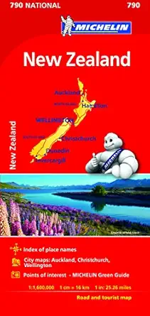 michelin new zealand map # 790 1st edition michelin 2067217194, 978-2067217195