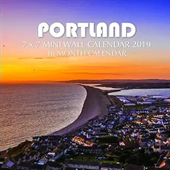 portland 7 x 7 mini wall calendar 2019 16 month calendar 1st edition mason landon 1731296584, 978-1731296580