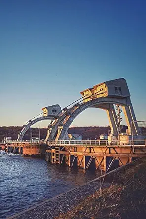 driel weir in the rhine river netherlands journal 150 page lined notebook/diary 1st edition cool image