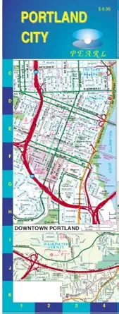 portland city pearl map 1st edition gm johnson associates ltd 1897152086, 978-1897152089