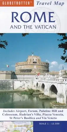 globetrotter rome and the vatican travel map 1st edition new holland ltd 1859744869, 978-1859744864