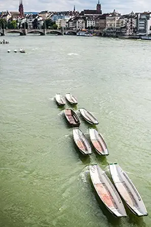 basel on the rhine river in switzerland journal 150 page lined notebook/diary 1st edition cool image