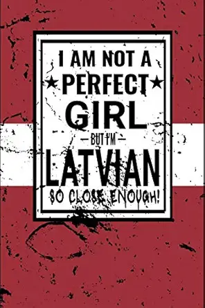i am not perfect but i am latvian so close enough funny notebook journal diary latvian heritage gift 110