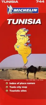 michelin map africa tunisia 744 1st edition michelin 2067128353, 978-2067128354